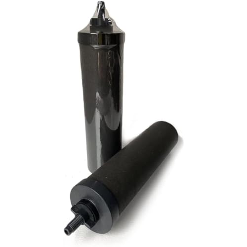 Premium Water Filter Black Element Cartridge Compatible with Berkey Countertop Water Purification System. Compared to Part BB9. 2 Filters (2 Count)