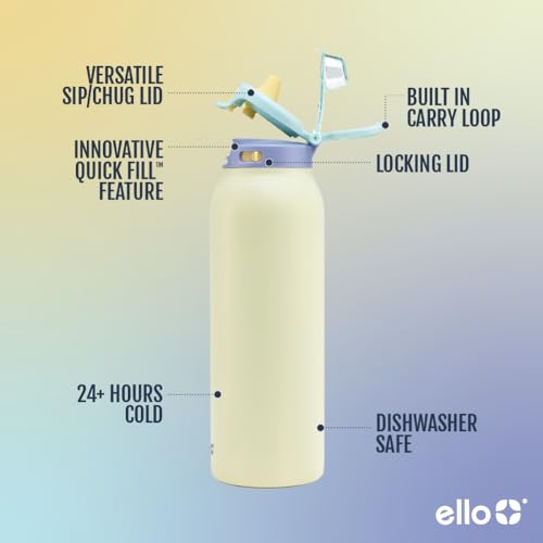 Pop & Fill 22oz Stainless Water Bottle