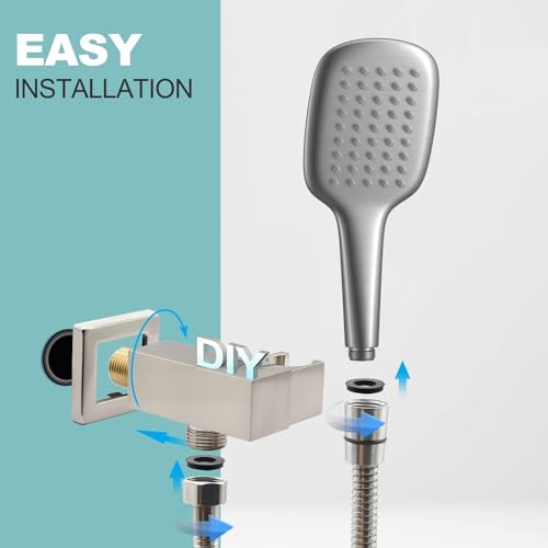 Brushed Nickel Handheld Shower Head Hand Shower Sprayer