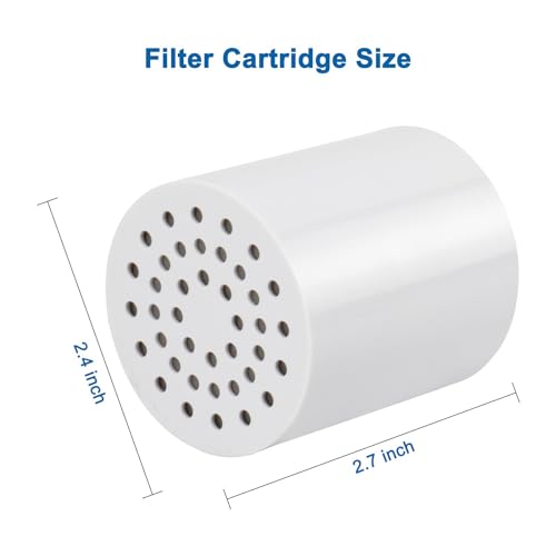 15 Stage Replacement Cartridge Universal High Output Shower Filter with VC (2 Count)