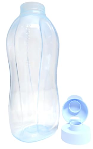 to Go Eco Easy 2.0 Litre Bottle XXL Water Bottle with Clip Closure Flip Top 2000 ml Ice Blue