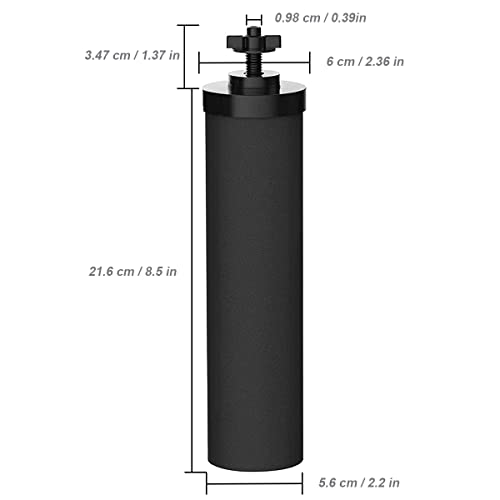 4PCS Black Filters for Purification Unit Filter Replacement Household Bucket Filtration System Gravity Water Filter System Purifier Survival