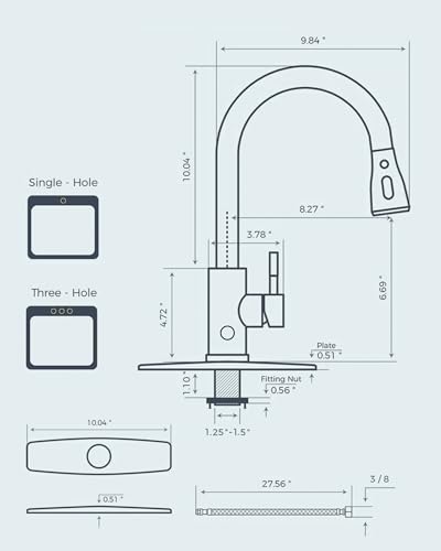 Touchless Kitchen Faucet with Pull Down Sprayer
