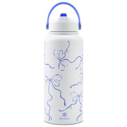 32 oz Insulated Water Bottle with Straw