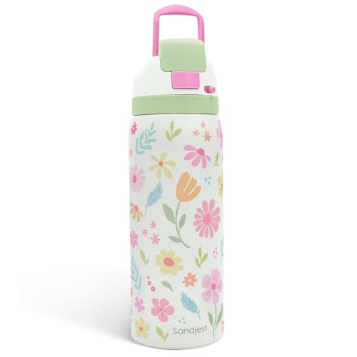 Floral Stainless Steel Water Bottle