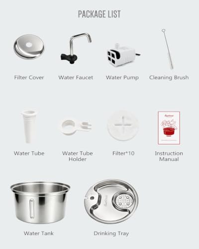 Dog Water Fountain Stainless Steel