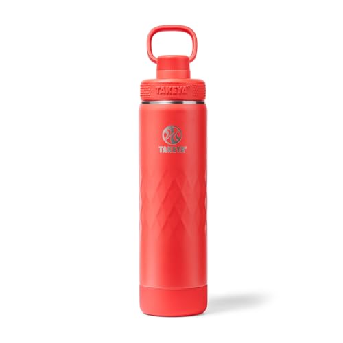Sport Triple Insulated Water Bottle with Spout Lid and Ice Blocker