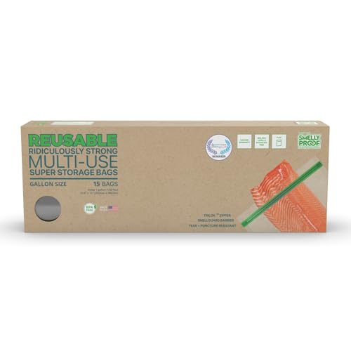 XL Reusable Food Storage Bags (15 Count)