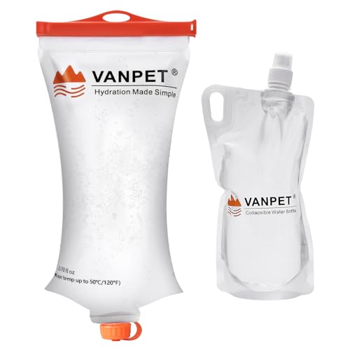 2L&1L Water Bag Compatible with Sawyer Squeeze Water Filter (2 Count)