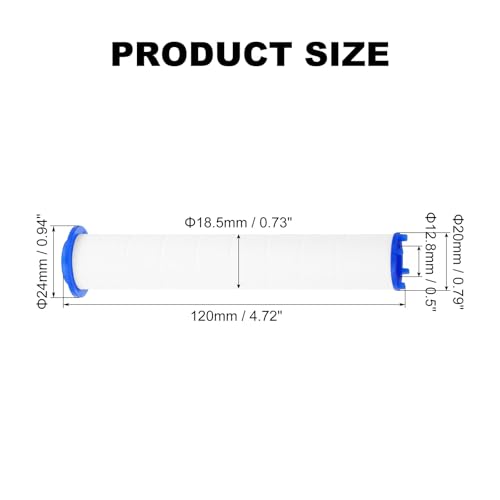 12 Pcs Shower Head Filter 4.7 Inch PP Cotton Filter Cartridge Replacement High
