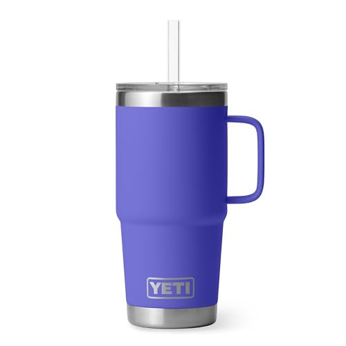 Rambler 25 oz Tumbler with Handle and Straw Lid