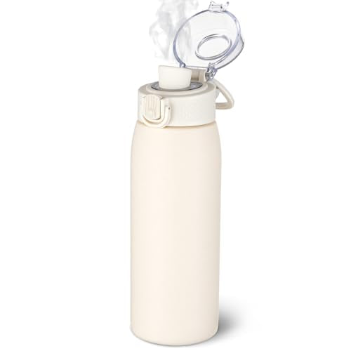 Insulated Water Bottle 18 oz with Dustproof Lid