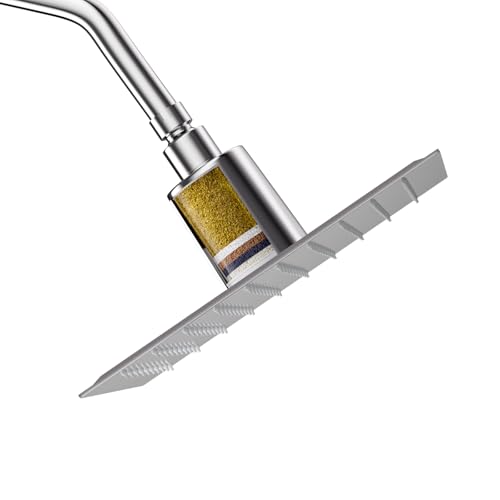 Filtered Shower Head 8 Inch Stainless Steel Square Shower Head