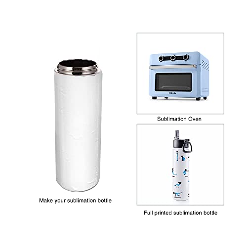 4 Pack Sublimation Blanks Tumblers Sports Water Bottles 22 OZ (4 Count)