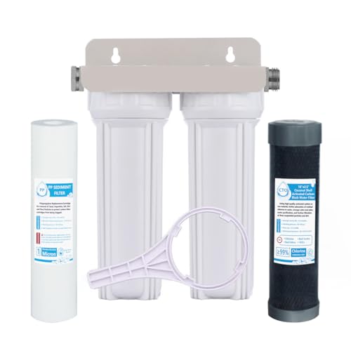 External RV Dual Water Filter System for Reducing Sediment