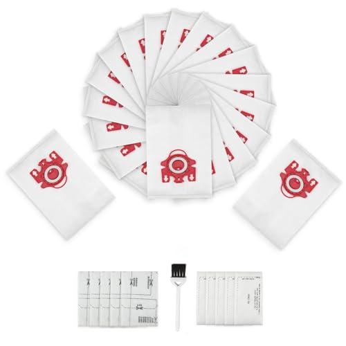 20 Pack 3D Airclean Dust Bags Replacement for Miele FJM Vacuum Compact C2 (20 Count)