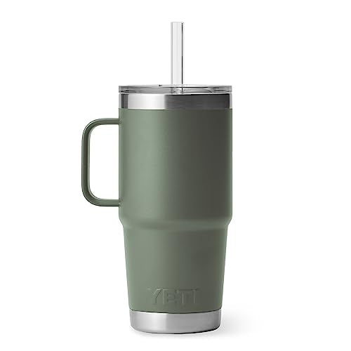 Rambler 25 oz Tumbler with Handle and Straw Lid