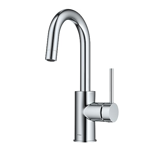 Oletto Single Handle Kitchen Bar Faucet in Chrome Finish