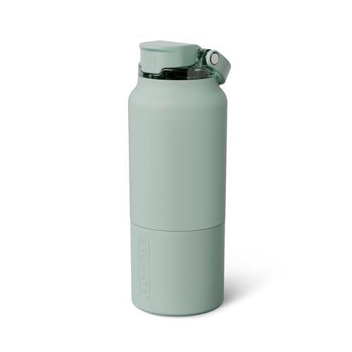 Rise 35oz Water Bottle With 100% Leakproof Covered Silicone Straw