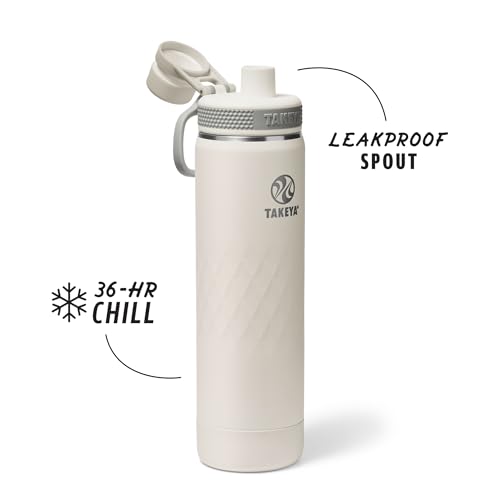 Sport Triple Insulated Water Bottle with Spout Lid and Ice Blocker
