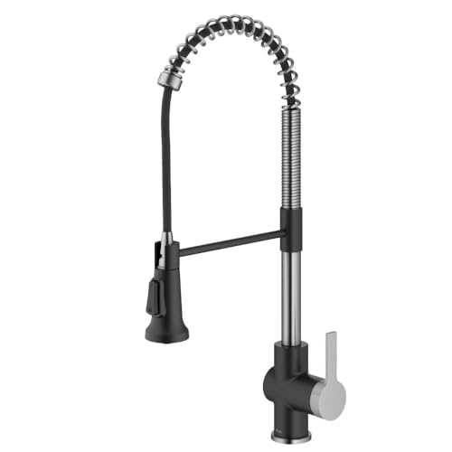 Britt Commercial Style Single Handle Pull Down Kitchen Faucet in Spot