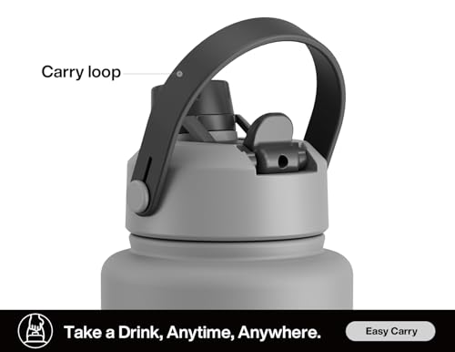 40 oz Insulated Water Bottle with 2