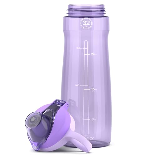 32oz Plastic Water Bottle with Chug Lid and Carry Loop