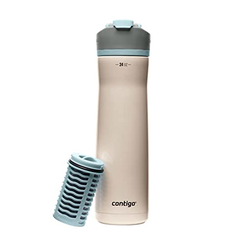 Clybourn Chill Stainless Steel FreeFlow Filter Water Bottle with AUTOSEAL