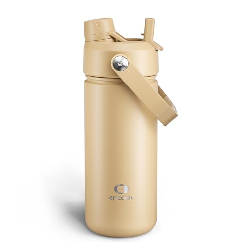 Insulated Water Bottle with Straw Stainless Steel Water Bottle