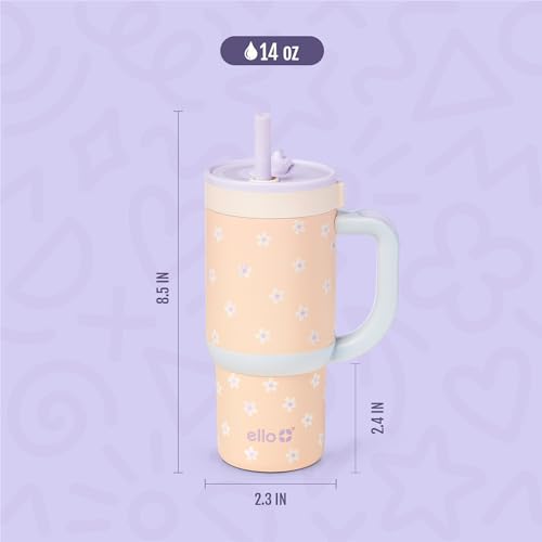 Oasis 14oz Insulated Stainless Steel Kids Tumbler with Straw