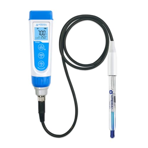 PH60 HF Handheld pH Meter Tester Kit with LabSen 835 ATC pH Electrode for Lab
