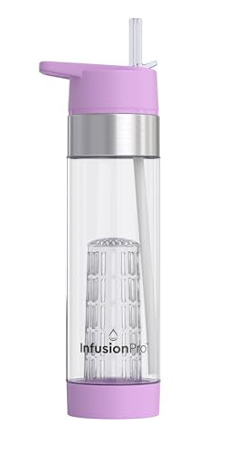 Fruit Infuser Water Bottle with Straw Lid 24 oz