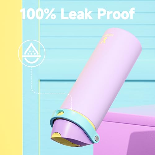 24 oz Insulated Water Bottle with Straw