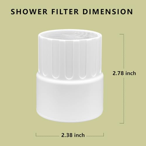 Replacement Shower Head Filter 2 Pack fits for JOLIE Shower Head Filter Catridge for Hard Water
