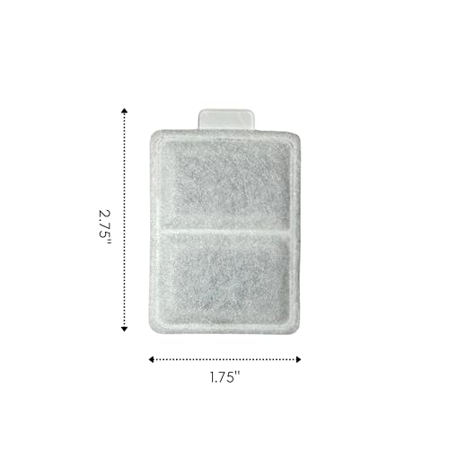 12 Packs Nispira Replacement Small Water Filter Compatible With Whisker City Automatic Pet Fountain For Cat Dog Size 2.75" x 1.75" (12 Count)