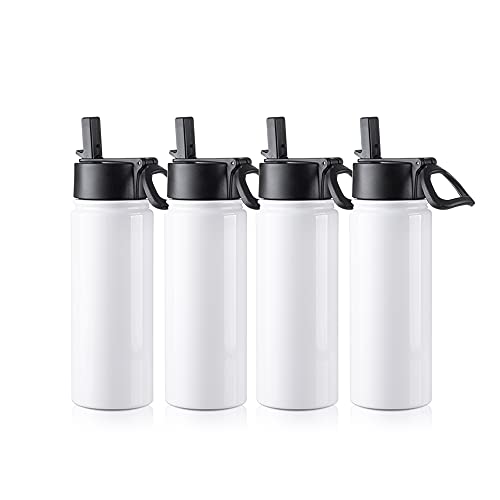 4 Pack Kids Sublimation Blanks Tumblers Sports Water Bottles 18 OZ (4 Count)