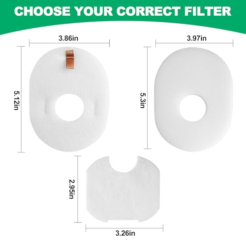 3 Post + 3 Foam & Felt Filters Kit Replacement for Shark Rocket HV292 (3 Count)