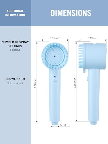 Filtered Shower Head with Handheld