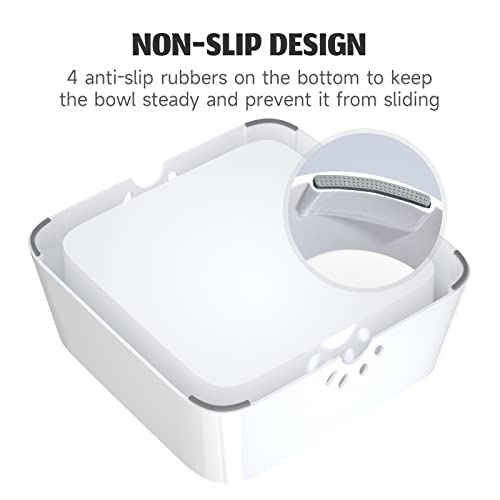 White 2L Dog Water Bowl