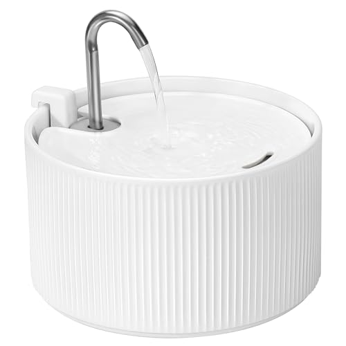 Upgrade 2.2L 78oz Ceramic Cat Fountain (78 Fl Oz)