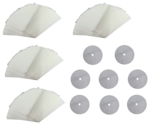 Replacement 48 Cones & 8 Filters Compatible for Filter Queen Majestic Vacuum Bags (3.2 Ounce)