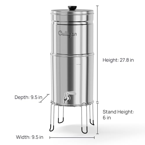 MaxClear 3 Gallon Gravity Water Filter System Removes Microplastics
