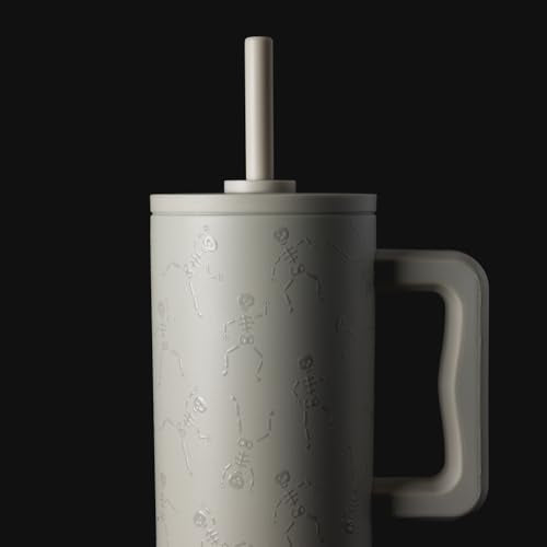 40oz Leak Proof Ceramic Lined Tumbler with Handle