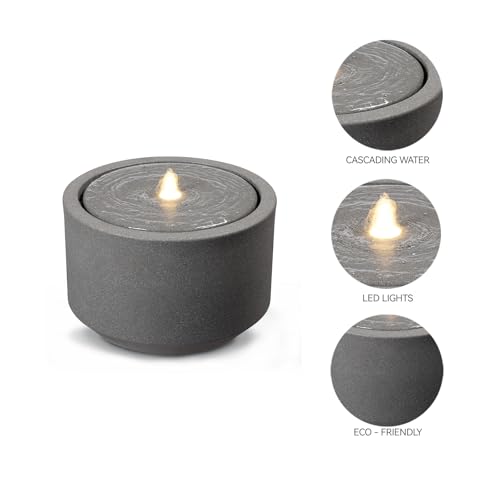 10.23” H Outdoor Water Fountain Made with Eco