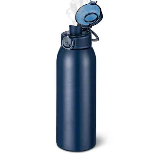 Insulated Water Bottle 24 oz with Dustproof Lid