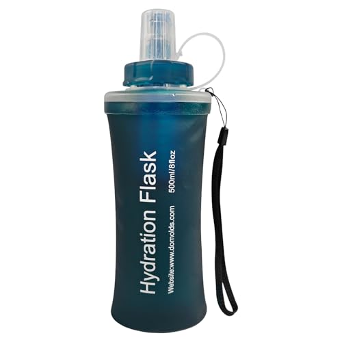500ML Collapsible Water Bottle with Filter for Hiking