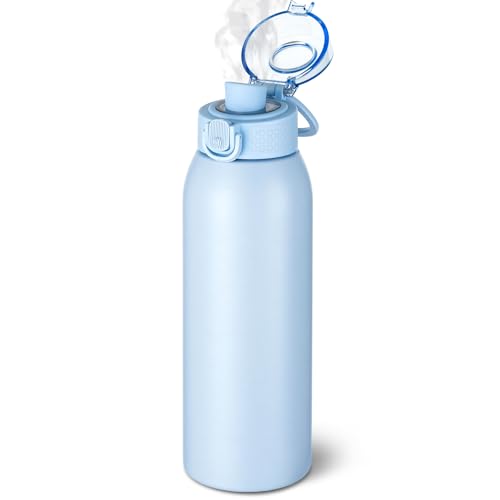 Insulated Water Bottle 24 oz with Dustproof Lid