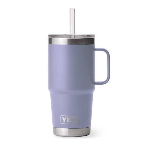 Rambler 25 oz Tumbler with Handle and Straw Lid