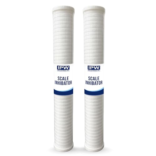 5-Micron Grooved Polypropylene Sediment Replacement Filter & Scale and Corrosion Inhibitor - Compatible with Tankless Water Heaters & Whole-House Water Filtration - 2 Pack (2 Count)