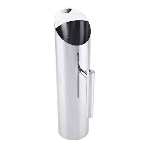 2L Stainless Steel Water Pitcher with Ice Guard